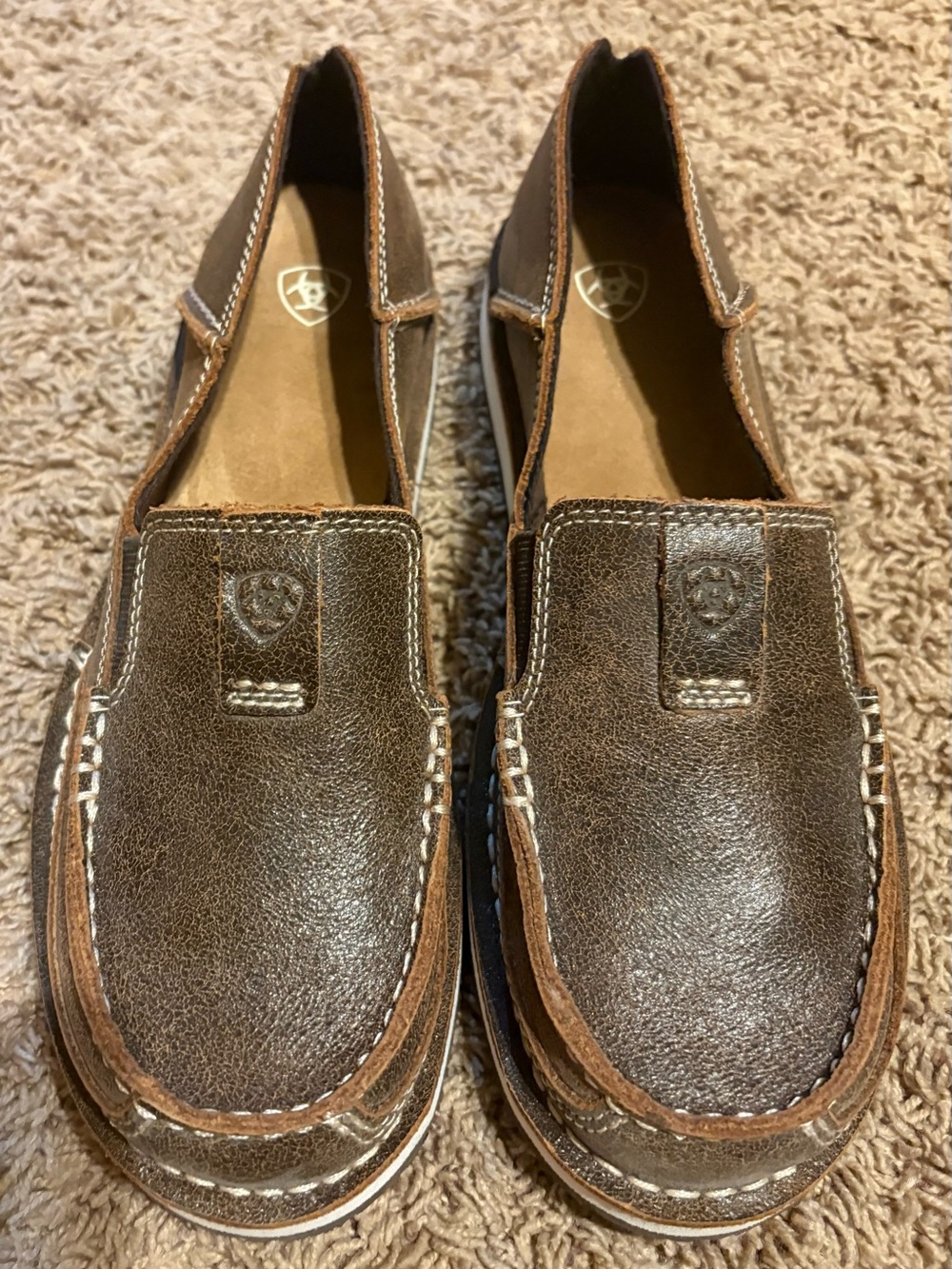 Ariat Brown Leather Slip-On Women's Loafers